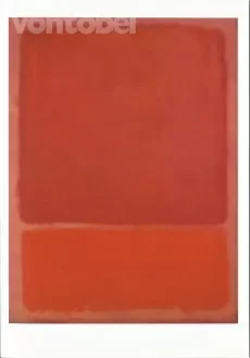 Untitled (Red, Orange) (1968), Greeting card