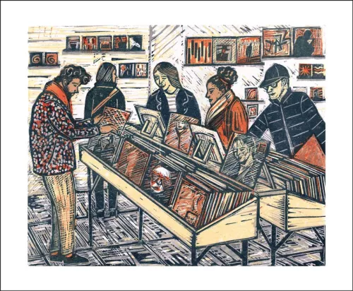 Record Shop, Greeting Card
