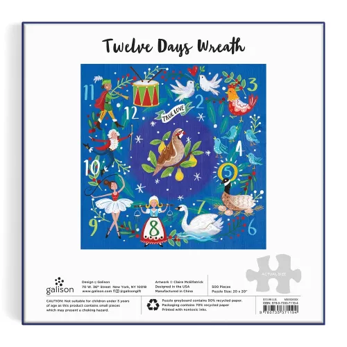 12 Days Wreath 500 Piece Puzzle