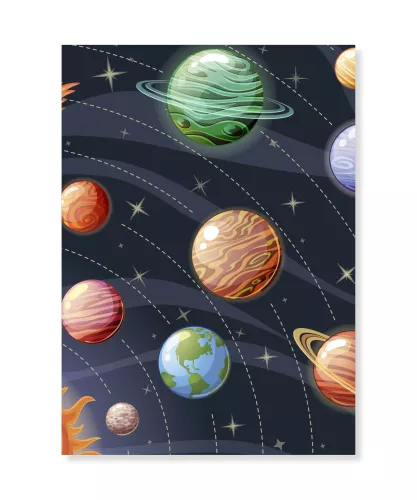 The Solar System, Dubbelvikt Kort