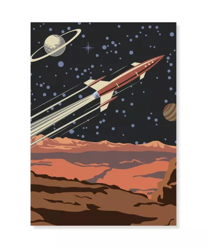 Utsikt Från Mars, Dubbelvikt Kort