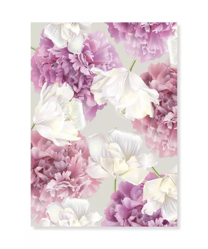 Pink Pionies, Dubbelvikt Kort