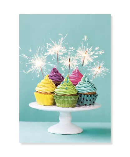 Cupcakes, Dubbelvikt Kort