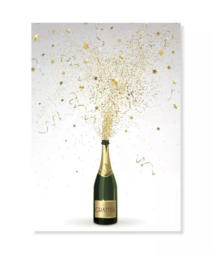 Champagne, Dubbelvikt Kort