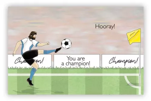 You Are A Champion, Greeting Card
