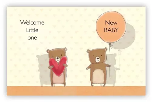Welcome Little One, Greeting Card