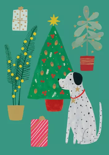 Chou Chou Chien Standard Christmas Card single