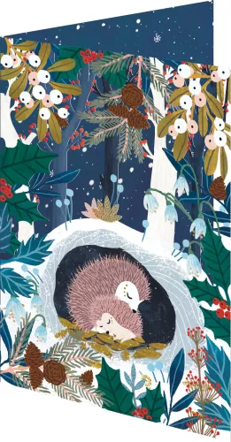 Wild Wood Hideaway Lasercut Christmas Card single