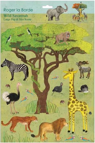 Wild Savannah Pop & Slot Activity Set
