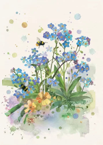 Forget-Me-Nots, Greeting Card