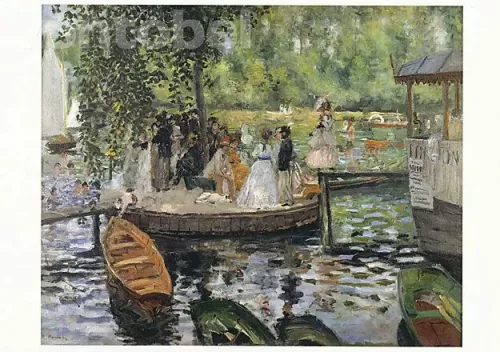 La Grenouillère (1869), Postcard