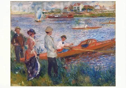 Oarsmen at Chatou (1879), Postcard