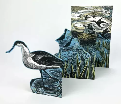 Avocets at Blakeney, Greeting Card