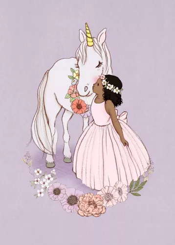 Unicorn Kiss, Postcard