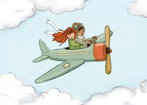 Airplane, Postcard