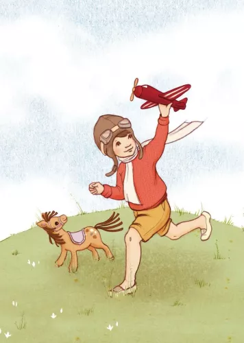 Little Aviator, Postcard
