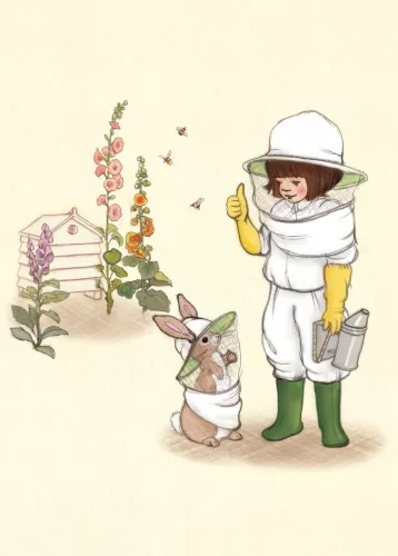 Bee Keeper, Postcard