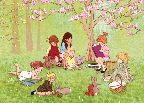 Reading Group, Postcard
