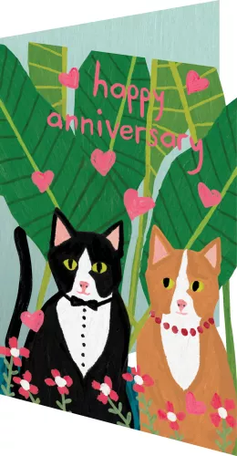 Cats Couple Lasercut Card
