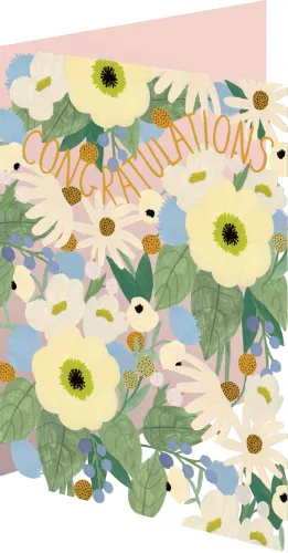 Big Pink Congrats Lasercut Card