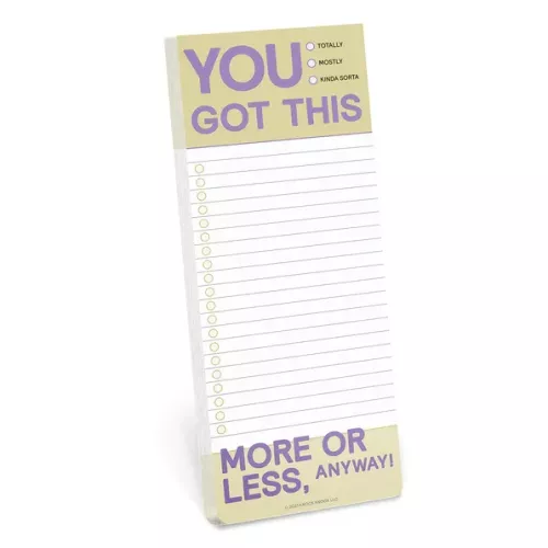 You Got This Make-a-List Pad