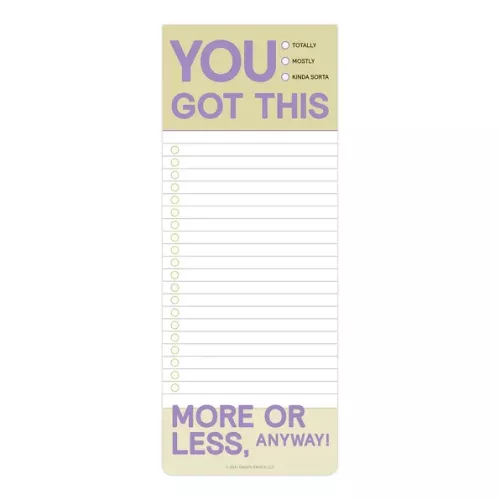 You Got This Make-a-List Pad
