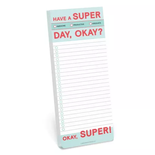Have a Super Day Make-a-List Pad