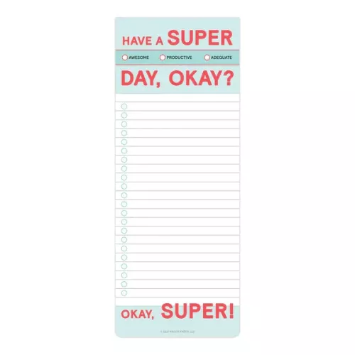 Have a Super Day Make-a-List Pad