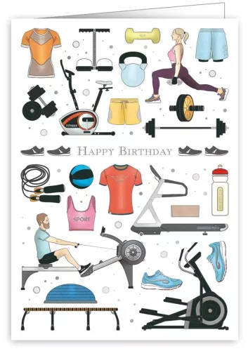 Gym, Greeting Card