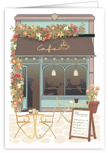 Cafè, Greeting Card