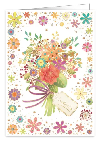 Bouquet of flowers, Extra Large Greeting Card