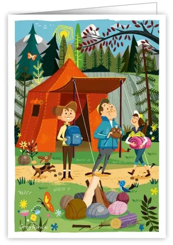 Wonderland Camping, Greeting Card
