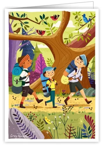 Wonderland Outdoors Adventure, Greeting Card