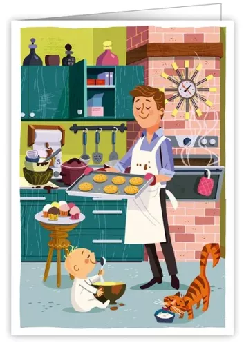 Baking, Greeting Card