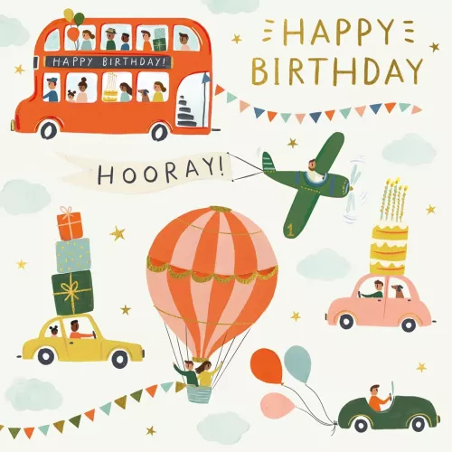 Birthday Travel , Greeting Card