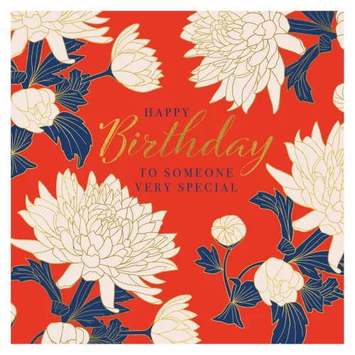 Someone Special Red Floral, Greeting Card