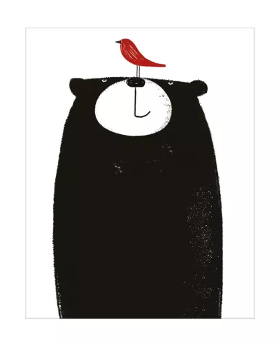 Bear & Bird, Greeting Card