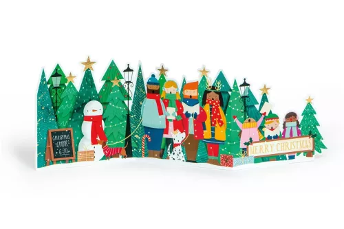 Christmas Choir, 3D Greeting Card