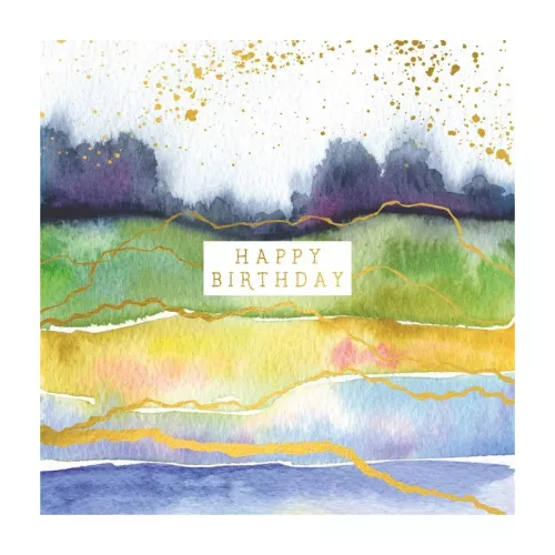 Abstract Water Sand Grass, Greeting Card
