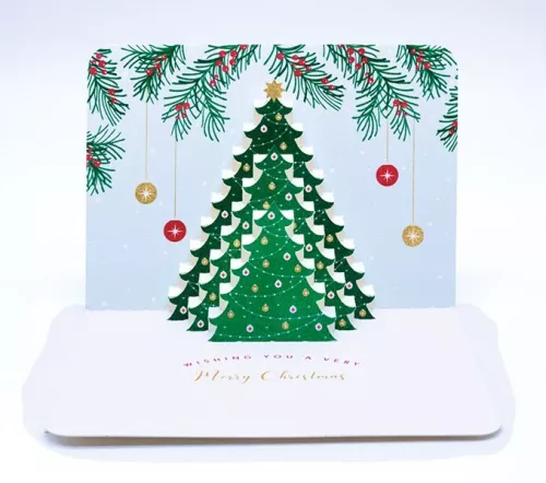 Christmas Tree Re-Col 2021 , 3D Greeting Card