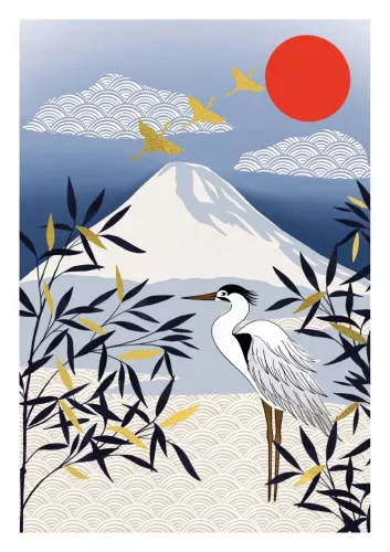 Mountain & Stalk, Greeting Card