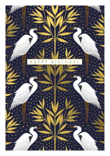 Stalks & Gold Bamboo, Greeting Card