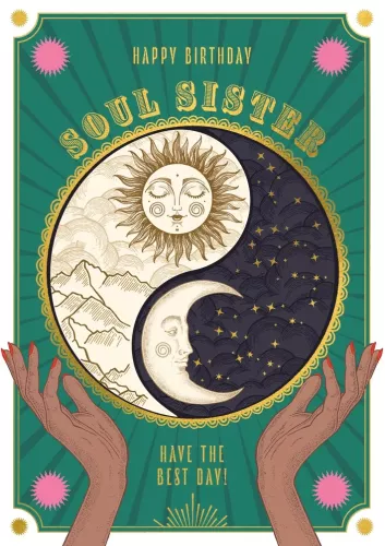 Soul Sister Sun Moon, Greeting Card