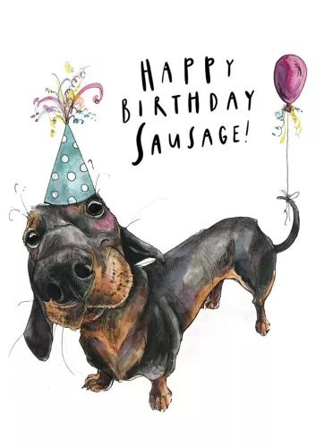 Happy Birthday Sausage, Greeting Card