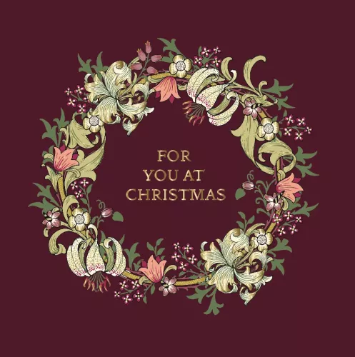 For You At Christmas, Morris & Co, Greeting Card