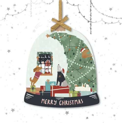 Waiting For Santa, Detachable Keepsake Bauble, Polar Escape, Christmas Greeting Card