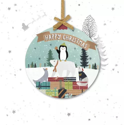 Christmas Delivery, Detachable Keepsake Bauble, Polar Escape, Christmas Greeting Card