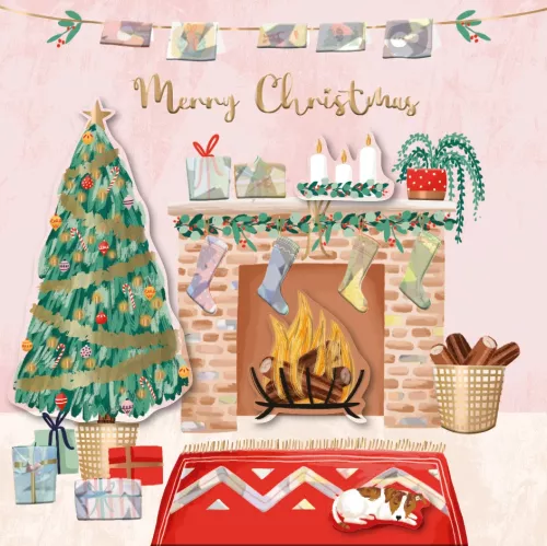 Christmas Stockings, Winter Getaway, Christmas Greeting Card