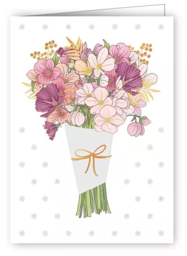 Flower Bouquet, Mini Card
