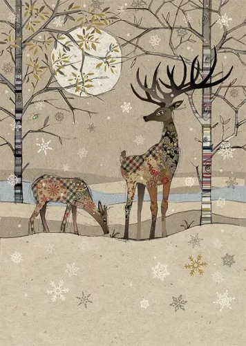 Deer Landscape, Greeting Card